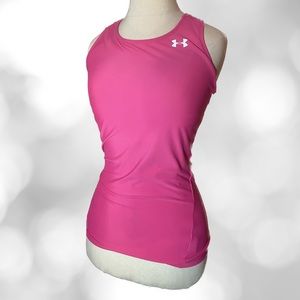UA Heatgear, RazorbackTank. Med. Pink Rose. Like New. Smoke Free & Pet Free.
